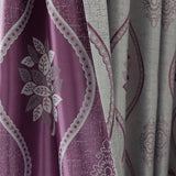 Max Double-sided Jacquard Blackout Roman Shades Window Curtains 2