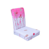 Max Stretch Short Removable Dining Chair Cover Slipcover Decor Pink Fruits