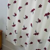 Max Floral Pattern Short Roman Door Window Curtain Sheer Drape Voile A