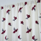 Max Floral Pattern Short Roman Door Window Curtain Sheer Drape Voile A