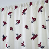 Max Floral Pattern Short Roman Door Window Curtain Sheer Drape Voile A