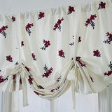 Max Floral Pattern Short Roman Door Window Curtain Sheer Drape Voile A