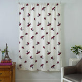 Max Floral Pattern Short Roman Door Window Curtain Sheer Drape Voile A