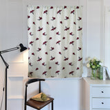 Max Floral Pattern Short Roman Door Window Curtain Sheer Drape Voile A
