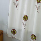 Max Floral Pattern Short Roman Door Window Curtain Sheer Drape Voile D