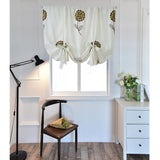 Max Floral Pattern Short Roman Door Window Curtain Sheer Drape Voile D