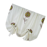Max Floral Pattern Short Roman Door Window Curtain Sheer Drape Voile D