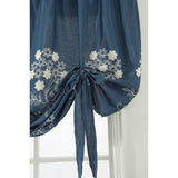 Max Floral Pattern Short Roman Door Window Curtain Sheer Drape Voile F