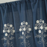 Max Floral Pattern Short Roman Door Window Curtain Sheer Drape Voile F