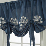 Max Floral Pattern Short Roman Door Window Curtain Sheer Drape Voile F