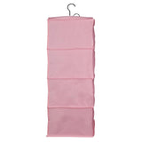 Max 4 Layers Wardrobe Hanging Storage Bag Closet Clothes Hangers Holder Pink