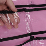 Max 42 Pockets Double-sided Hanging Closet Organizer for Underwear Storage Pink