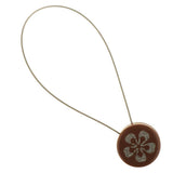 Max 1 Piece Flower Pattern Magnetic Curtain Tiebacks Buckle Clip Holdback Coffee - Aladdin Shoppers