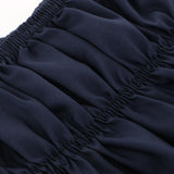 Max Classic Ruffle Microfiber Bed Skirt, 15 Inch Drop Dark Blue - Full - Aladdin Shoppers