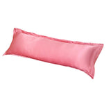 Max Luxury Silk Body Pillow Cover Pillowcase Replacement Jade Pink-150x48cm - Aladdin Shoppers