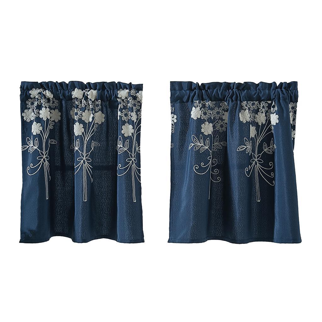 Max 1Pcs Window Voile Sheer Curtain Valance Tiers 137x61cm_B