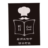 Max Japanese Noren Doorway Curtain Hanging Room Divider for Kitchen Read Menu_85x90cm