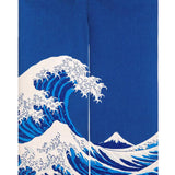 Max Japanese Noren Doorway Hanging Curtain Tapestry Decor Blue Wave L