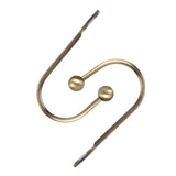 Max 1 Pair Wall Mounted Curtain Holdbacks/Tiebacks U Arm Hook  Bronze