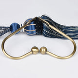 Max 1 Pair Wall Mounted Curtain Holdbacks/Tiebacks U Arm Hook  Bronze