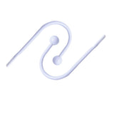 Max 1 Pair Wall Mounted Curtain Holdbacks/Tiebacks U Arm Hook  White