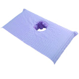 Soft Beauty Massage SPA Treatment Bed Cover Sheet With Breath Hole Purple