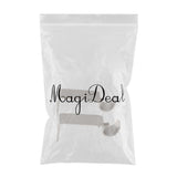 Max Set of 2Pcs Adjustable Metal Curtain Pole Rod Wall Bracket Hook Holder Silver