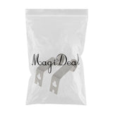 Max Set of 2Pcs Adjustable Metal Curtain Pole Rod Wall Bracket Hook Holder Gray