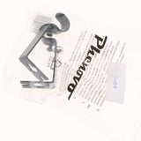 Max Set of 2Pcs Adjustable Metal Curtain Pole Rod Wall Bracket Hook Holder Black