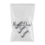 Max Set of 3Pcs Adjustable Metal Curtain Pole Rod Wall Bracket Hook Holder Black