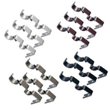 Max Set of 3Pcs Adjustable Metal Curtain Pole Rod Wall Bracket Holder Silver