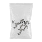 Max Set of 3Pcs Adjustable Metal Curtain Pole Rod Wall Bracket Holder Gray