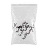 Max Set of 3Pcs Adjustable Metal Curtain Pole Rod Wall Bracket Holder Brown