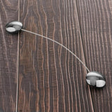 Max ABS Round Magnetic Curtain Panel Buckle Clips Voile Tiebacks Holdbacks Black