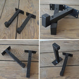 Max Wall Mounted Iron Bracket Industrial Scaffold Board Shelf Brackets 20cm
