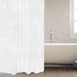 Max Mildew Resistant Anti-Bacterial PEVA Shower Curtain Liner White 180x200cm