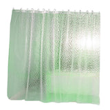 Max Mildew Resistant Anti-Bacterial PEVA Shower Curtain Liner Green 180x180cm