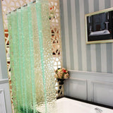 Max Mildew Resistant Anti-Bacterial PEVA Shower Curtain Liner Green 180x180cm