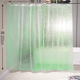 Max Mildew Resistant Anti-Bacterial PEVA Shower Curtain Liner Green 180x180cm