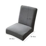 Stretch Short Back Chair Pretector for Kitchen Resturant Hotel Party Grey