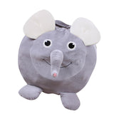 Max Animal Shape Kids Stuffed Animal Toy Storage Bean Bag Cover Elephant