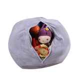 Max Animal Shape Kids Stuffed Animal Toy Storage Bean Bag Cover Elephant