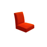 Spandex Stretch Low Short Back Chair Cover Bar Stool Cover Orange