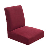 Spandex Stretch Low Short Back Chair Cover Bar Stool Cover Wine Red