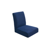 Spandex Stretch Low Short Back Chair Cover Bar Stool Cover Deep Blue