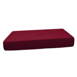 Stretch Spandex Jacquard Sofa Couch Seat Cushion Cover Wine Red-Size S