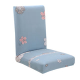 Floral Print Stretch Short Removable Dining Chair Cover Slipcovers 23