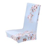 Max Floral Print Stretch Short Removable Dining Chair Cover Slipcovers 24