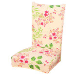 Floral Print Stretch Short Removable Dining Chair Cover Slipcovers 29