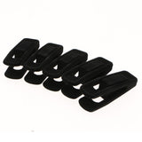 Max 10pcs Flocked Clothes Velvet Clips/Clothespins/Clothing Clamps Black